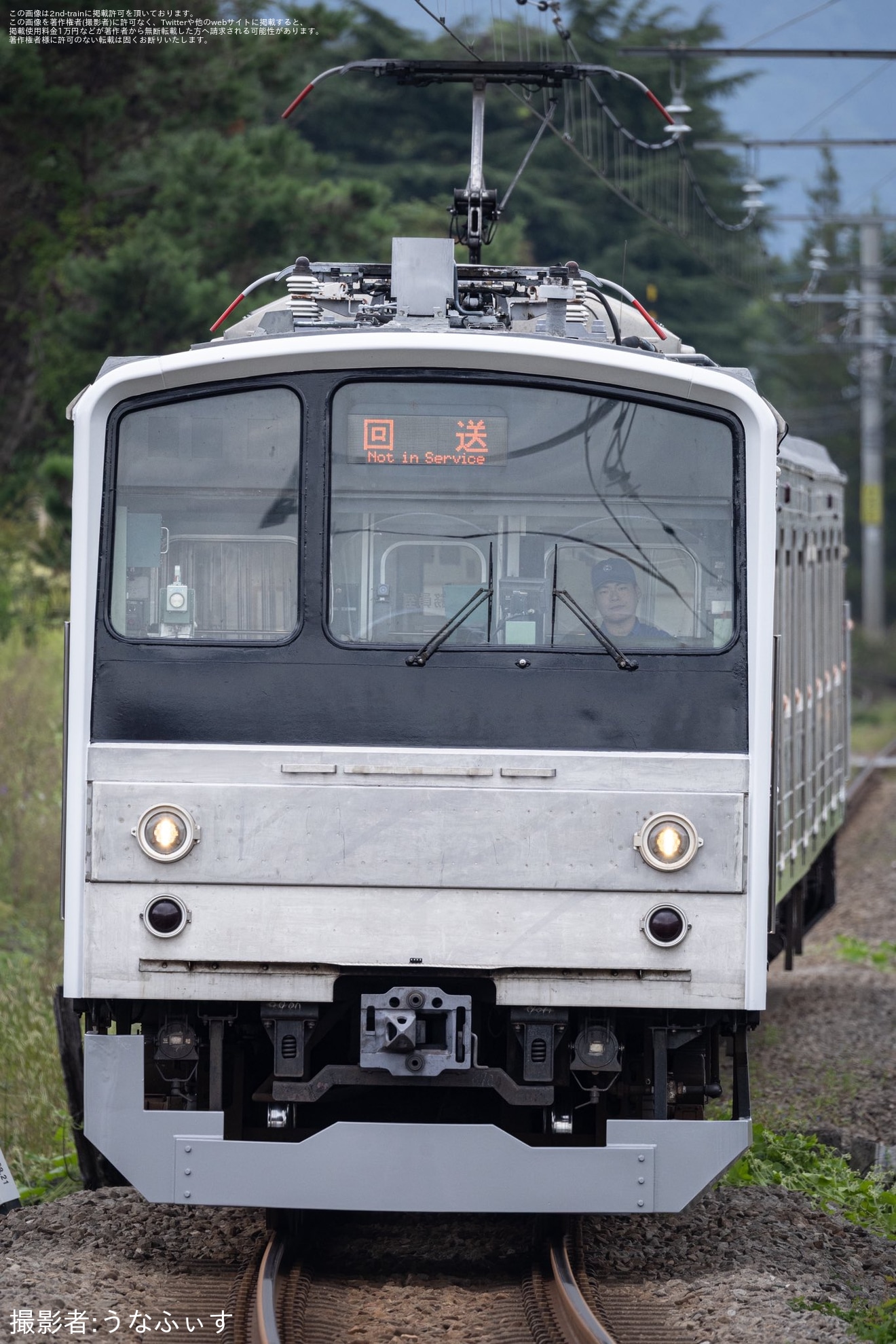 【富士山麓】6000系6501F「銀電」が富士山駅へ回送の拡大写真