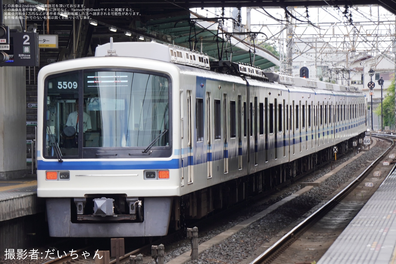 【南海】旧泉北塗装最後の5000系5509Fが千代田工場へ入場の拡大写真