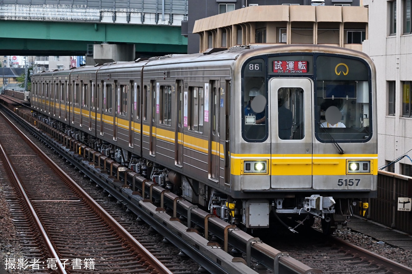 【名市交】5050形5157H 藤が丘工場出場試運転の拡大写真