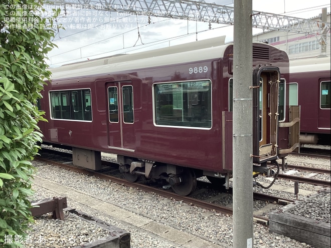 【阪急】9300系9309F再び編成分割 - 正雀車庫(敷地外)にて撮影