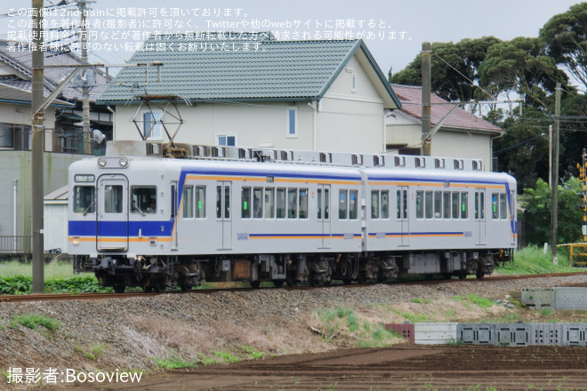 【銚電】22000形22005Fを使用した団体臨時列車が運転 - 外川～犬吠間にて撮影