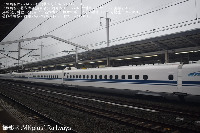 【JR西】N700系P1編成が8両編成化後初の営業運転を開始（2枚目）