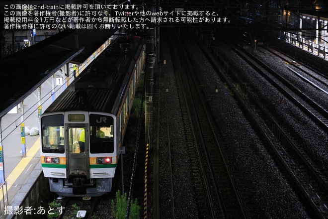 【流鉄】元JR東海211系6000番台が夜間試運転を実施（3枚目）