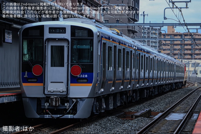 【南海】8300系8328F+8724F近畿車輛出場甲種輸送（2枚目）