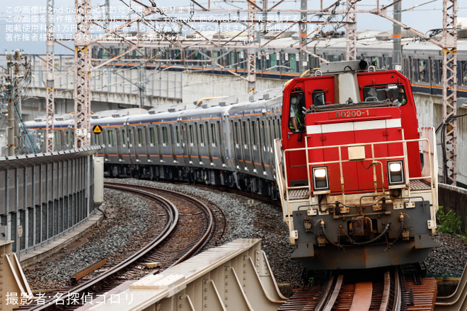 【南海】8300系8328F+8724F近畿車輛出場甲種輸送 - 鴫野駅にて撮影