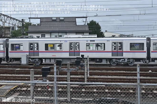 【京成】N800形N858編成が京成標準色となり6両に組成を不明で撮影した写真