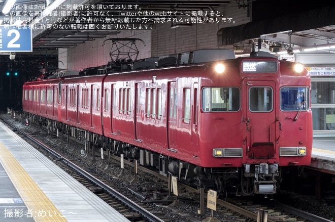 【名鉄】6000系6020F+6800系6813Fが廃車のため大江へ回送（1枚目）