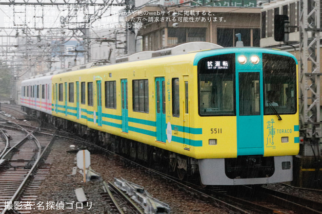 【阪神】5500系5511F+5912Fが尼崎工場出場試運転 - 尼崎駅にて撮影