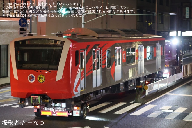 【総車】フィリピン・マニラ南北通勤鉄道EM11000形がJ-TREC横浜事業所を出場し陸送（3枚目）