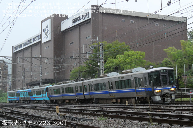 【IR】521系IR20編成吹田総合車両所本所出場回送 - 島本～山崎間にて撮影