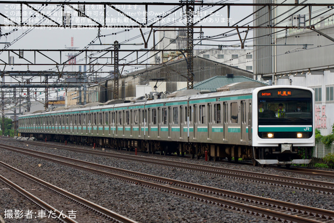 【JR東】E501系カツK701編成が北千住まで入線試運転 - 松戸～北松戸間にて撮影