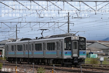 【JR東】E127系100番台モトA5編成が長野総合車両ベース出場回送