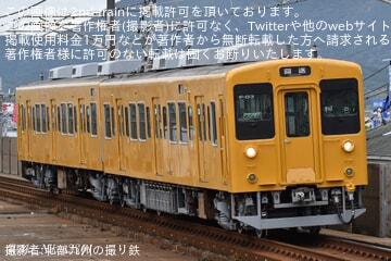 【JR西】105系F-03編成が下関総合車両所本所を出場し回送