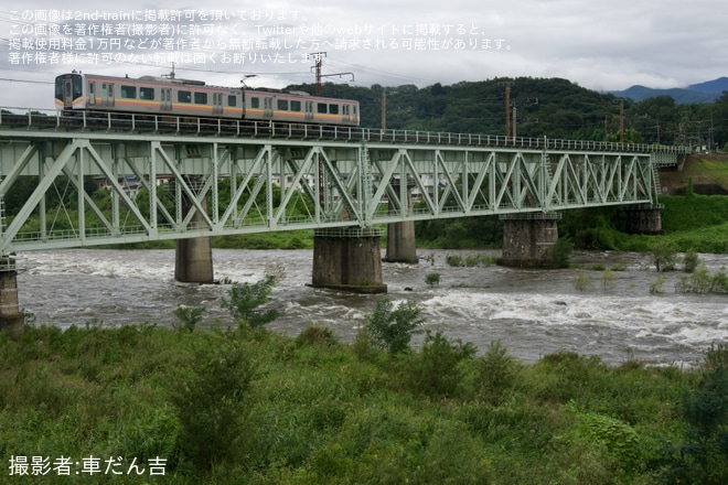 【JR東】E129系A31編成を使用した乗務員訓練 - 敷島～渋川間にて撮影