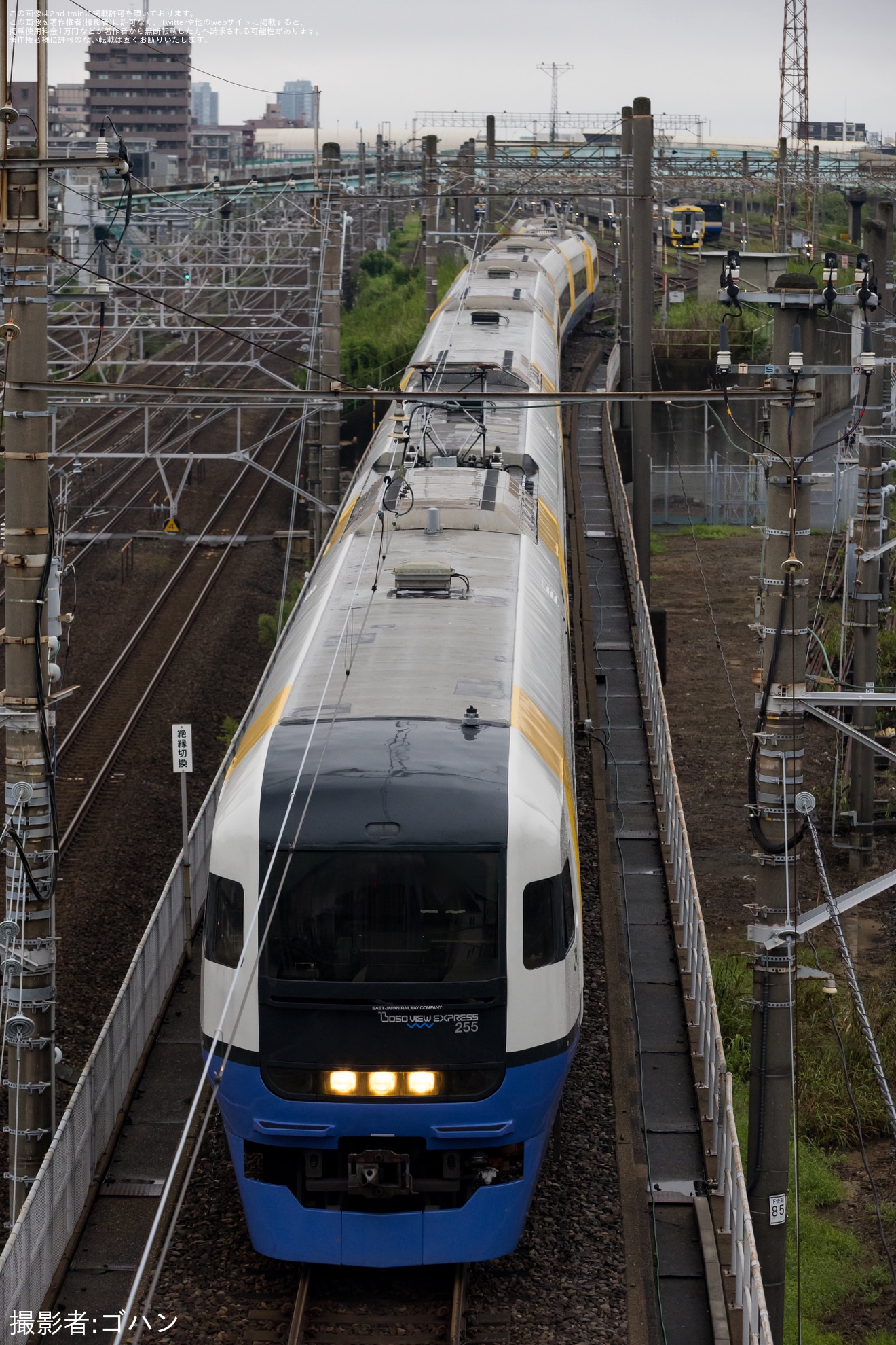 【JR東】255系Be-03編成が特急「さざなみ3号」を代走の拡大写真