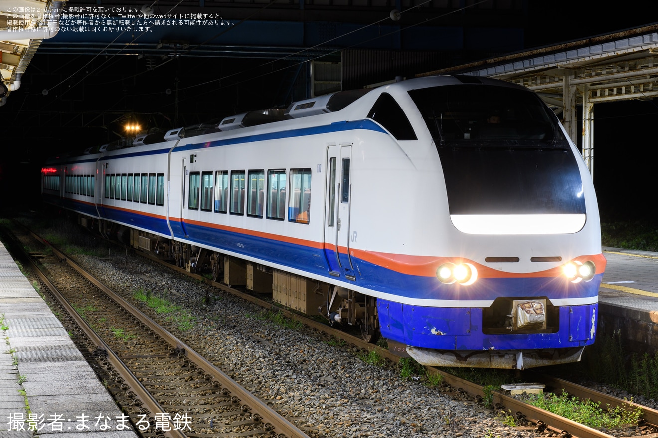 【JR東】E653系H-204編成が装置保全で秋田総合車両センターへ入場の拡大写真