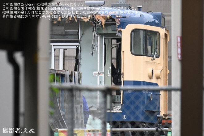 【しな鉄】115系S9編成「横須賀色」の解体が完了へ - 長野総合車両ベース付近にて撮影