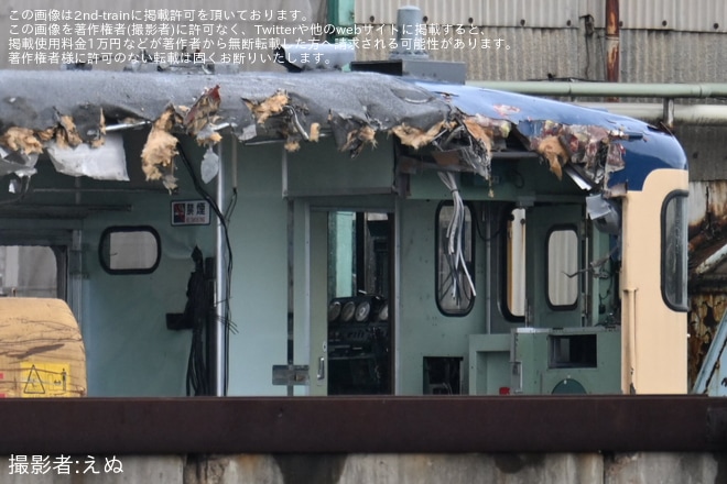 【しな鉄】115系S9編成「横須賀色」の解体が完了へ - 長野総合車両ベース付近にて撮影
