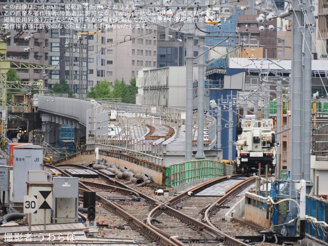 【京急】泉岳寺～品川間の下り線が仮線へ切替 - 品川駅にて撮影