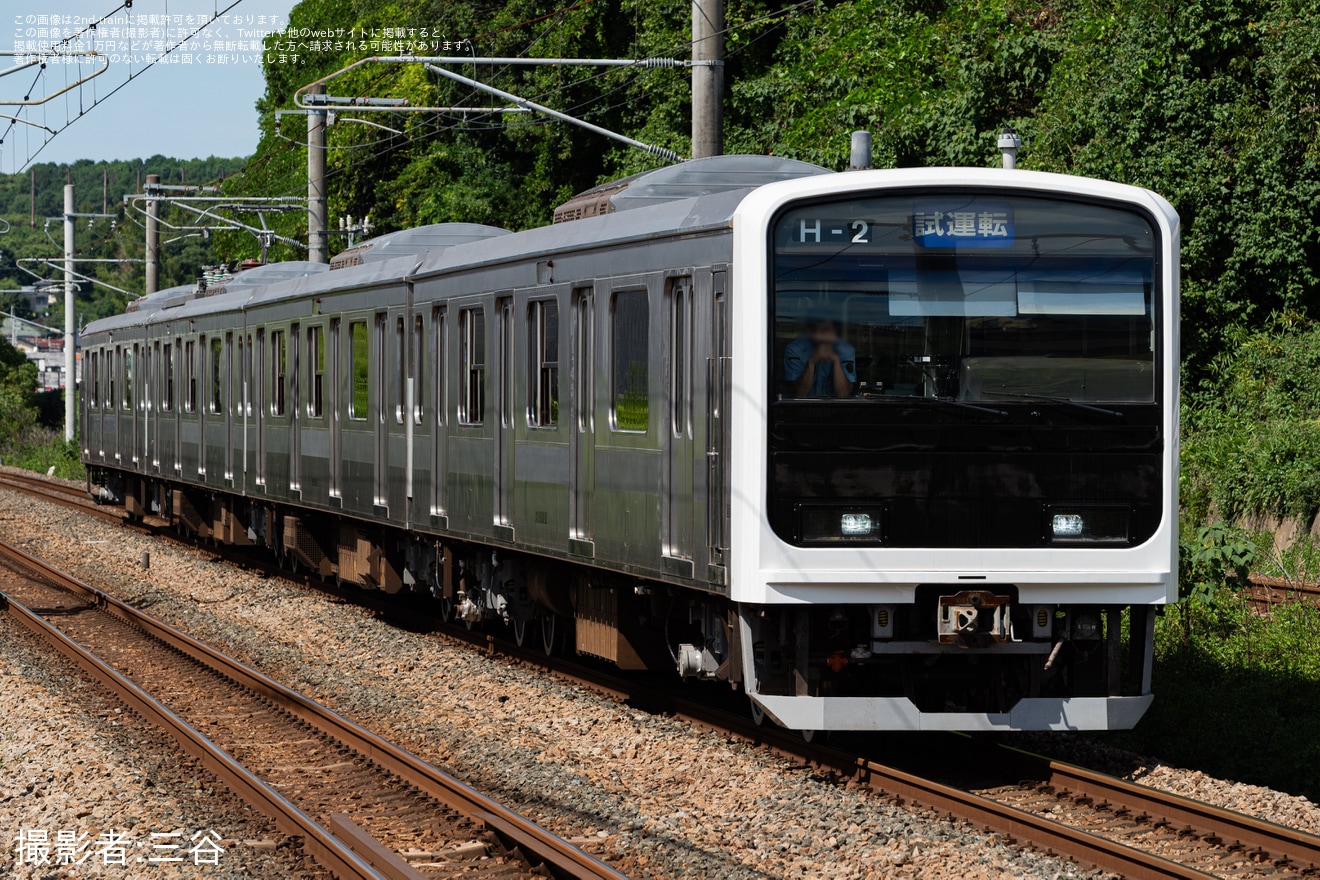 【JR九】501系H-2編成が小倉総合車両センターを出場の拡大写真