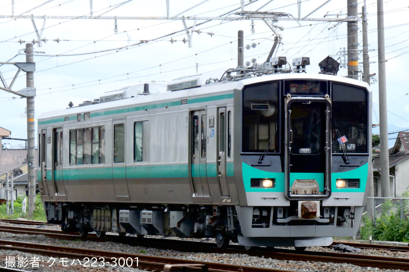【JR西】125系F5編成(クモハ125-5)吹田総合車両所本所出場試運転の拡大写真