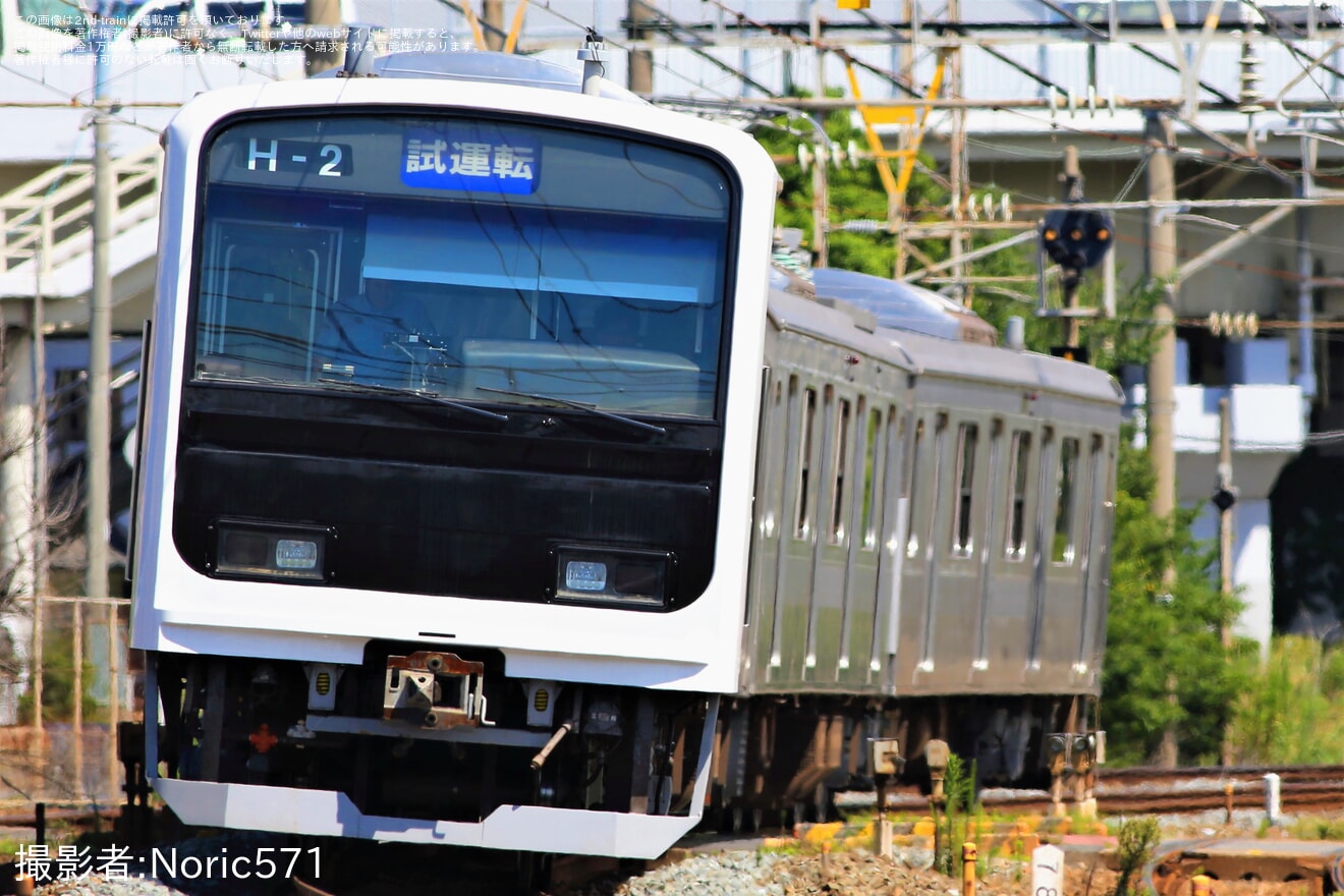 【JR九】501系H-2編成が小倉総合車両センターを出場の拡大写真