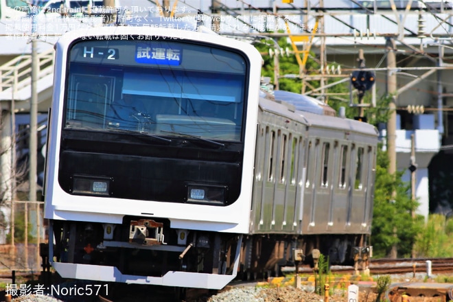 【JR九】501系H-2編成が小倉総合車両センターを出場を陣原～折尾間で撮影した写真