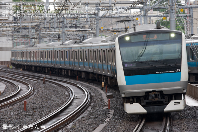 【JR東】E233系サイ101編成東京総合車両ベース入場回送 - 御徒町駅にて撮影
