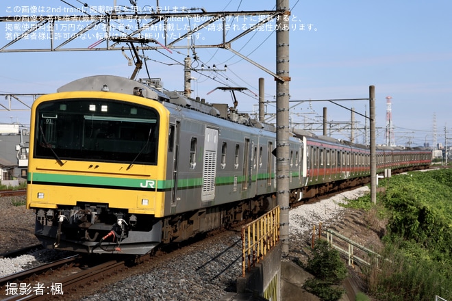 【JR東】E233系ケヨ504編成 秋田総合車両ベース入場配給輸送（1枚目）