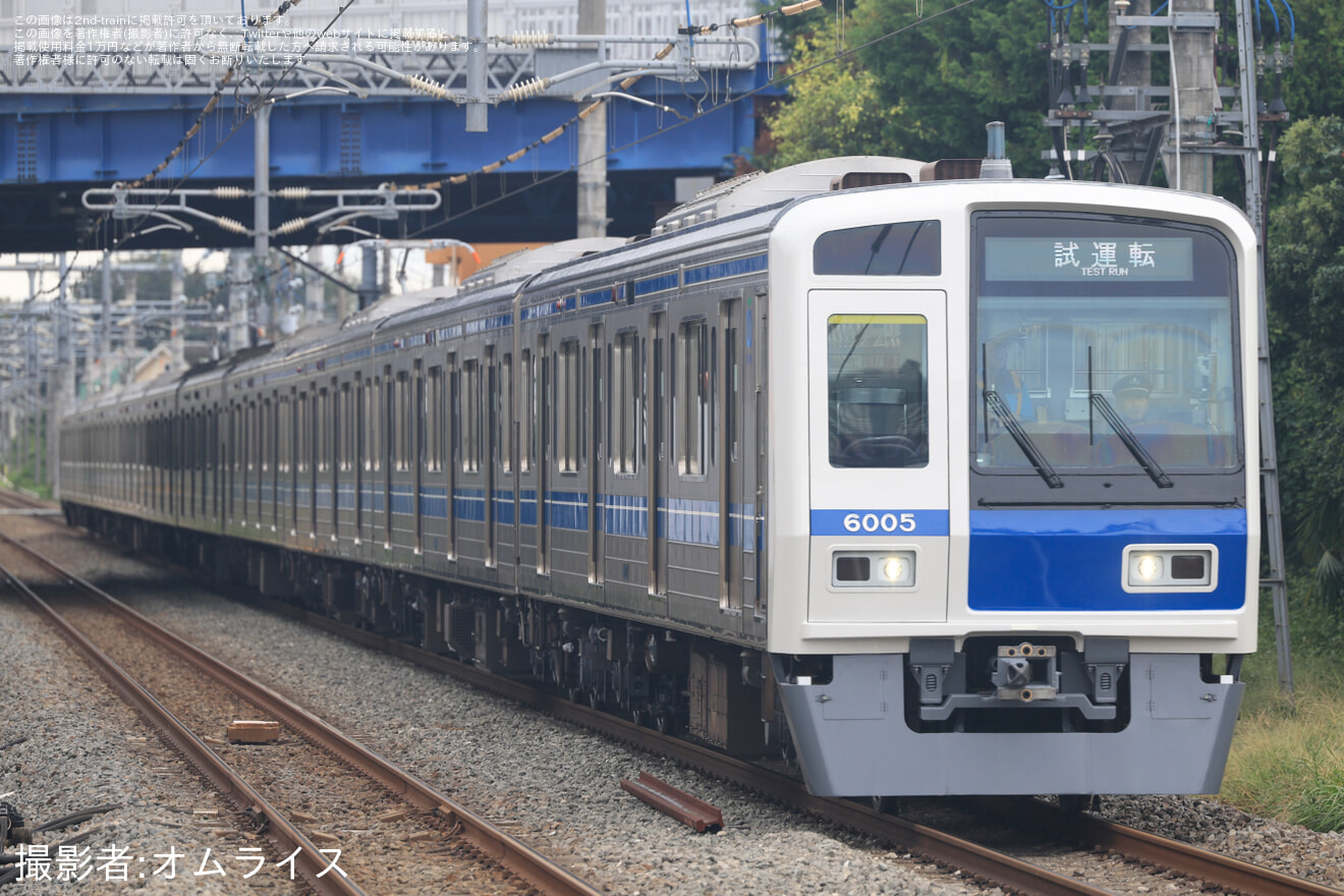 【西武】6000系6105F 武蔵丘車両検修場出場試運転の拡大写真
