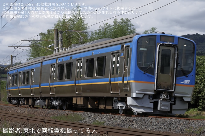 【SAT】SAT721系SA101編成が郡山総合車両ベースを出場（1枚目）