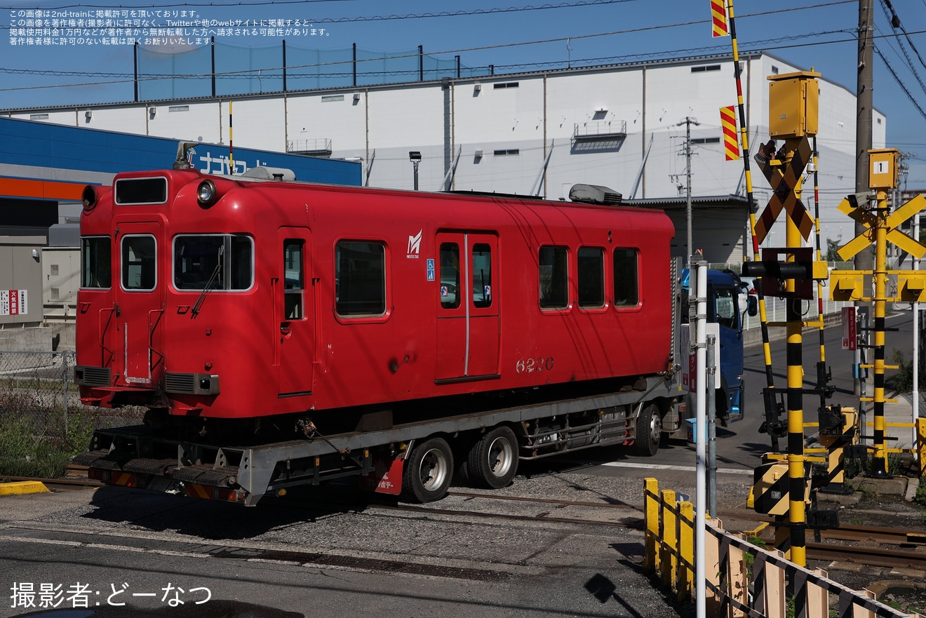 【名鉄】6000系6020F・6800系6813Fが廃車搬出・陸送の拡大写真