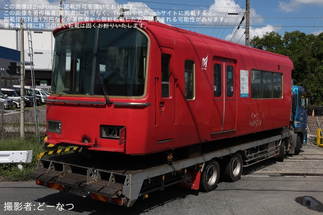 【名鉄】6000系6020F・6800系6813Fが廃車搬出・陸送（4枚目）