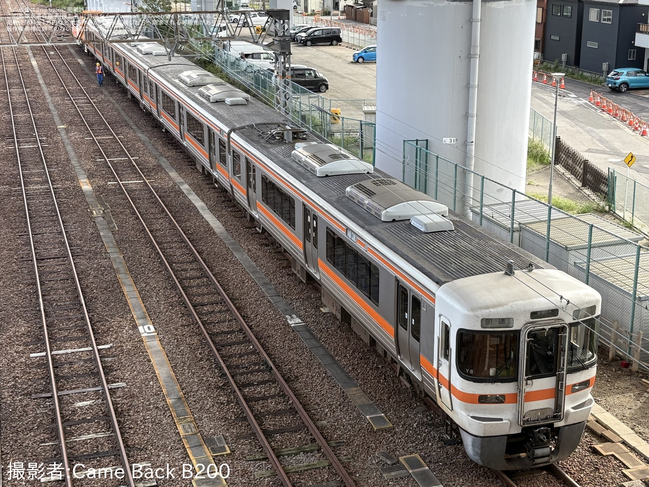 【JR海】313系Y8編成が名古屋工場へ入場回送の拡大写真