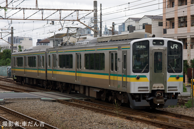 【JR東】E127系ナハV1編成を使用したハンドル訓練 - 川崎新町～小田栄間にて撮影