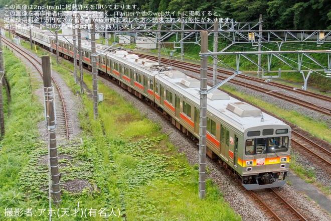 【西武】元東急9000系9002Fが武蔵丘車両検修場へ入場（3枚目）