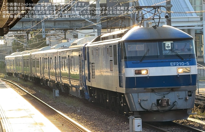 【JR北】新型快速エアポート用739系3000番台が日立製作所を出場し甲種輸送（1枚目）