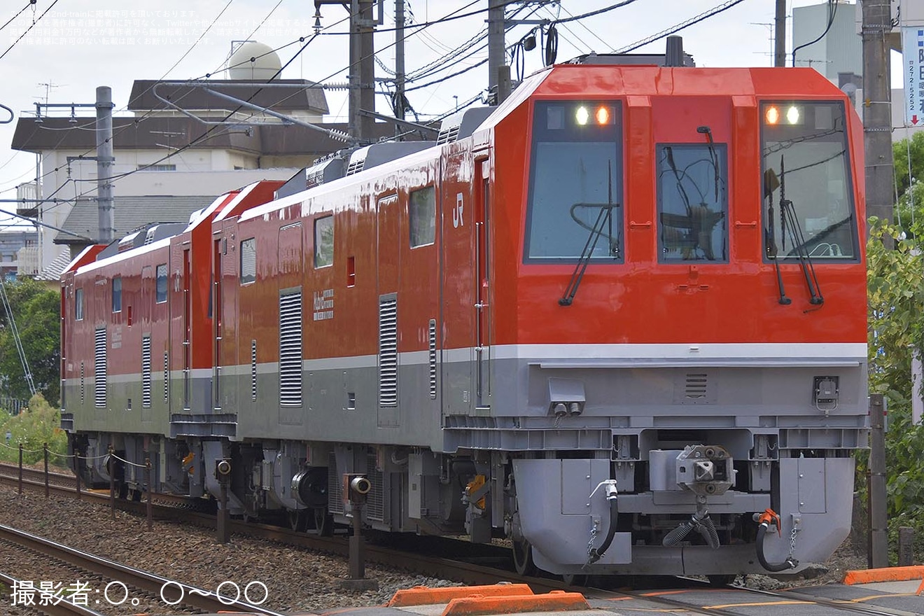 【JR西】DEC743-1+DEC743-2が後藤総合車両所本所へ回送の拡大写真