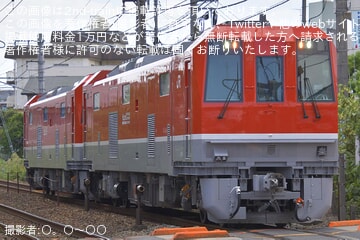 【JR西】DEC743-1+DEC743-2が後藤総合車両所本所へ回送