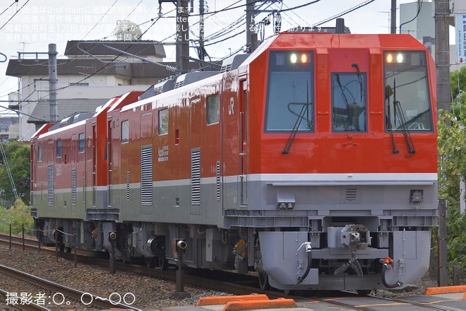 【JR西】DEC743-1+DEC743-2が後藤総合車両所本所へ回送（1枚目）