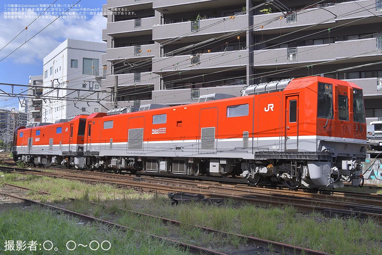 【JR西】DEC743-1+DEC743-2が後藤総合車両所本所へ回送の拡大写真