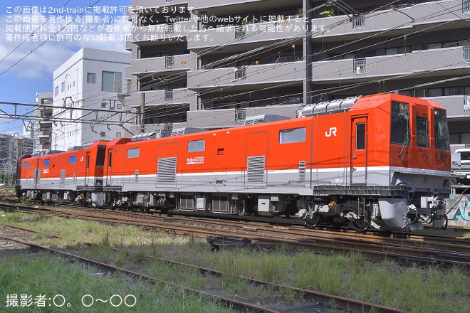 【JR西】DEC743-1+DEC743-2が後藤総合車両所本所へ回送（3枚目）
