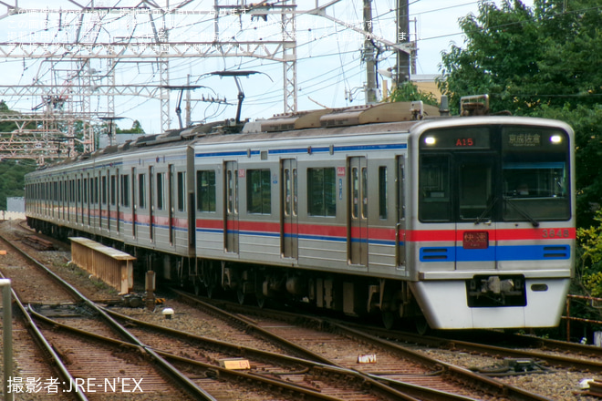 【京成】鹿島川氾濫により、京成佐倉〜成田空港駅間で折り返し運転を実施 - 京成成田駅にて撮影