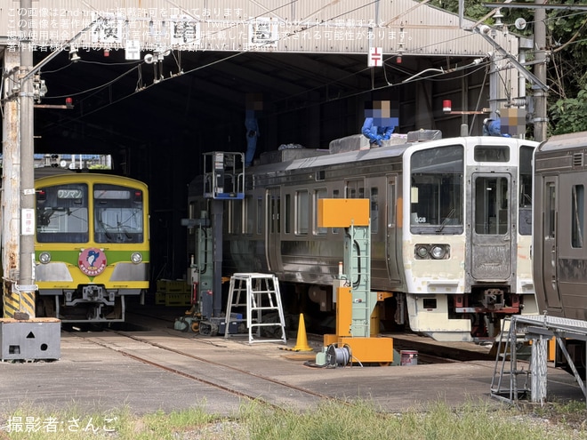 【流鉄】元JR東海211系GG8・GG9編成の改造作業が進む（1枚目）