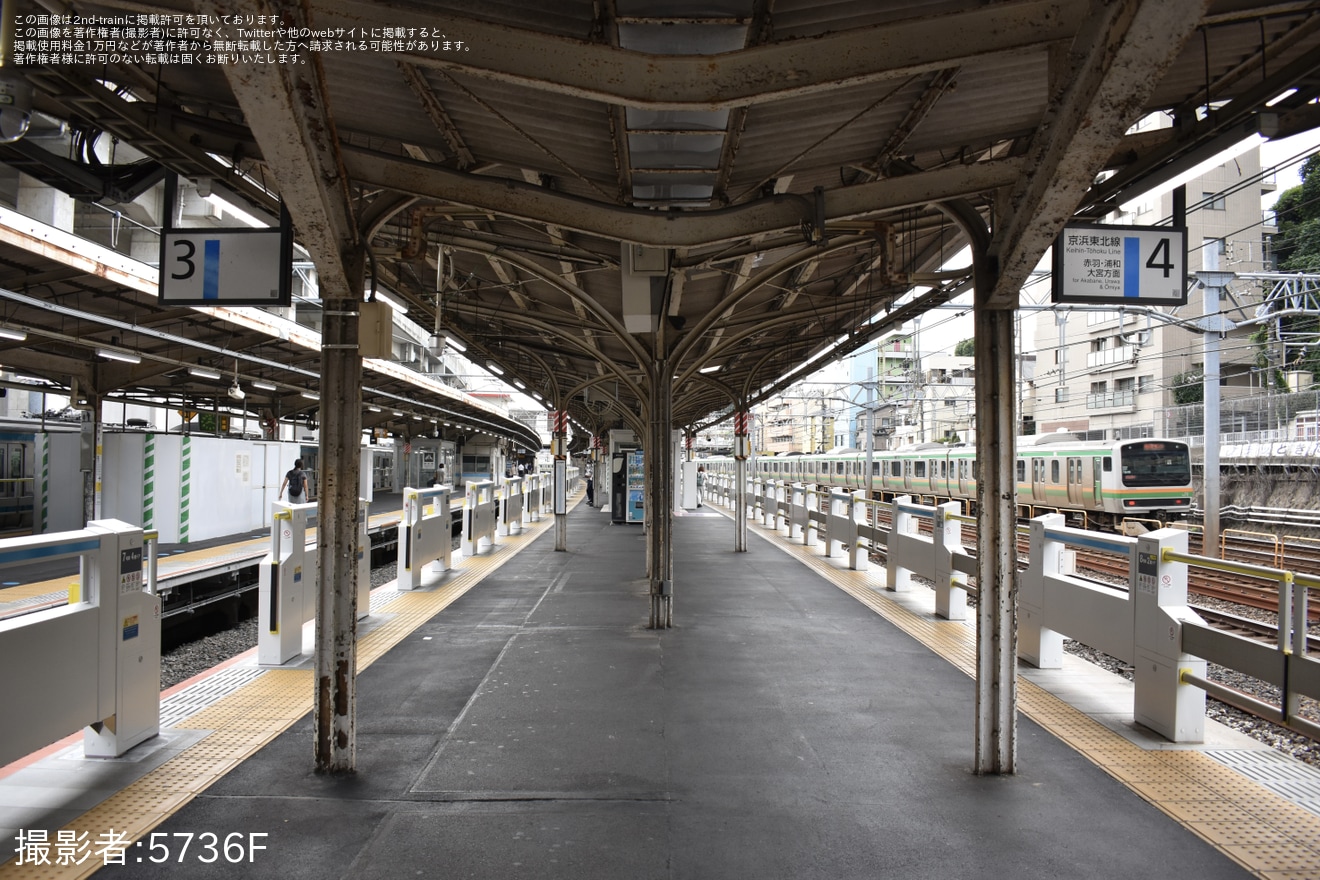 【JR東】京浜東北線 東十条駅3番線にホームドアが設置の拡大写真