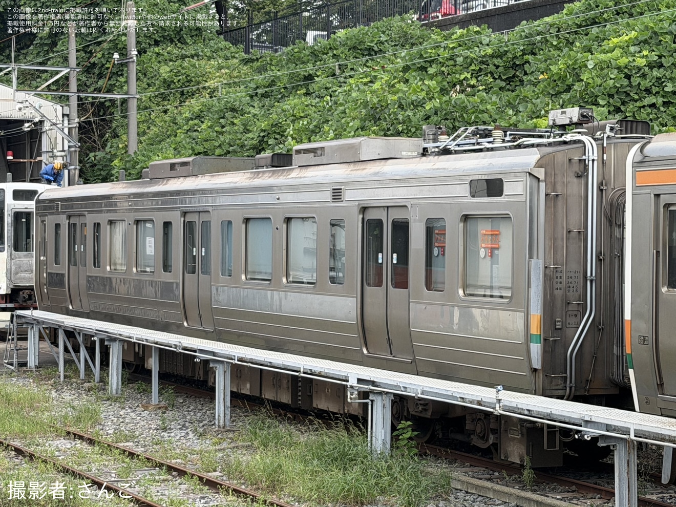【流鉄】元JR東海211系GG8・GG9編成の改造作業が進むの拡大写真