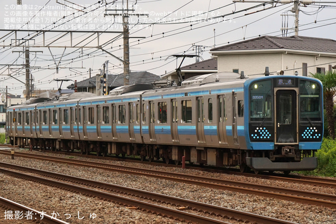 【JR東】E131系500番台コツG-04編成大宮総合車両ベース入場回送 - 茅ケ崎～辻堂間にて撮影