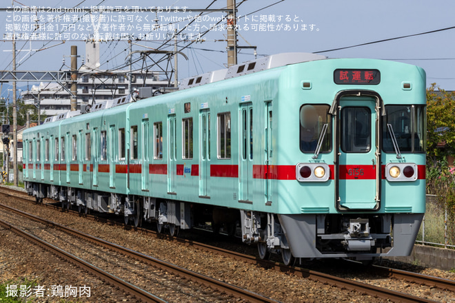 【西鉄】6050形6156F筑紫車両基地検査出場試運転（1枚目）