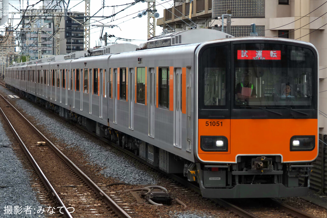 【東武】50050型51051F南栗橋工場出場試運転の拡大写真