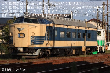 【JR東】583系クハネ583-17が秋田総合車両ベース構内で入換